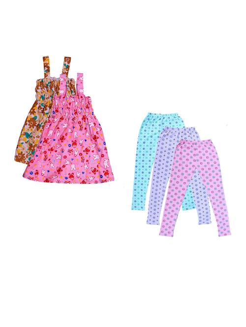 pack of 5 girls nightwear set - 20026934 - Very Small Image - 1