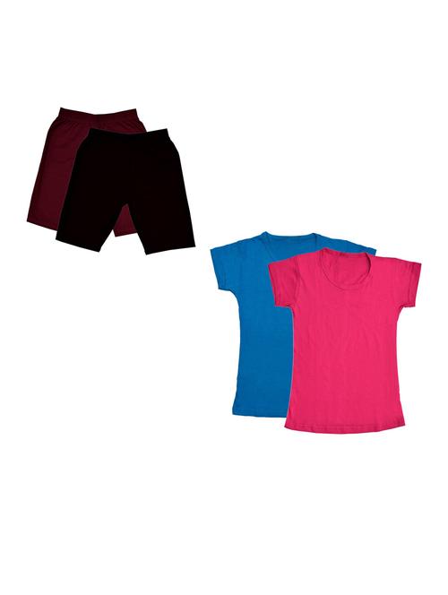 pack of 4 girls nightwear set - 20027026 - Very Small Image - 1