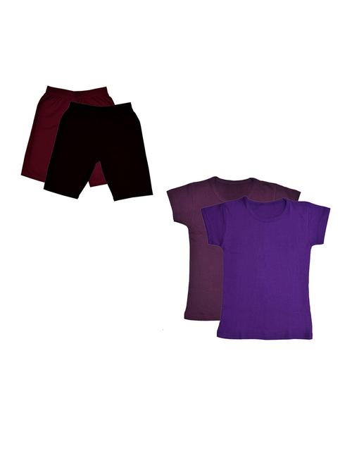 pack of 4 girls nightwear set - 20027058 - Very Small Image - 1