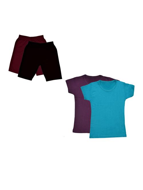 pack of 4 girls nightwear set - 20027064 - Very Small Image - 1