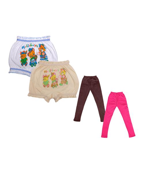 girls solids nightwear set combo - 20027251 - Very Small Image - 1