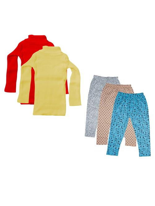 girls pack of 5 nightwear set - 20027625 - Very Small Image - 1