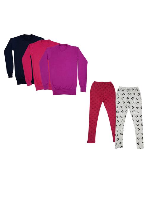 girls pack of 5 nightwear set - 20027829 - Very Small Image - 1