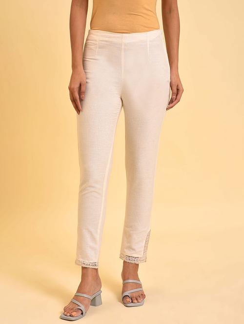 mid rise solid tapered pant - 20027911 - Very Small Image - 1