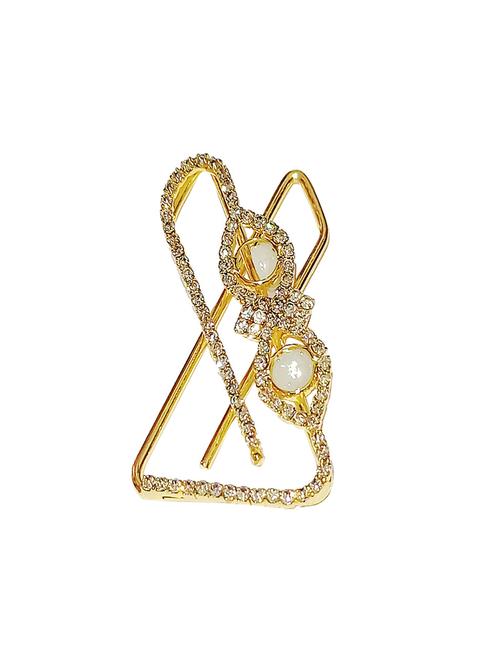 gold metal brooch - 20027953 - Very Small Image - 1