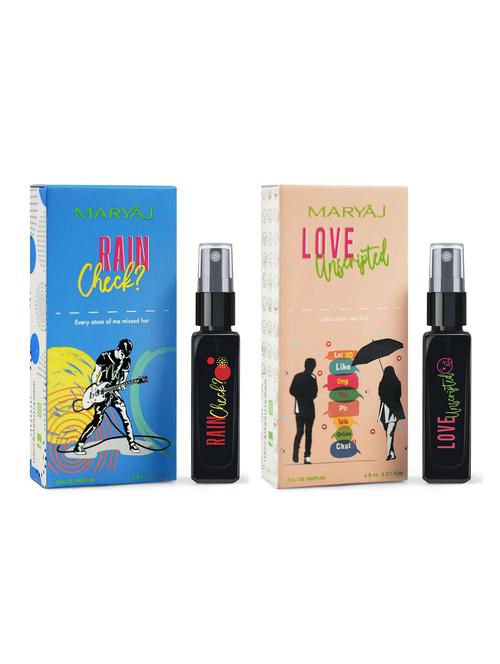 maryaj rain check? edp and love unscripted edp 8ml gift for men and women - 20028206 - Very Small Image - 1