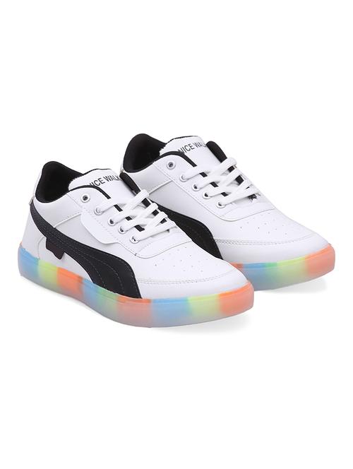 white lace up sneakers - 20029665 - Very Small Image - 1
