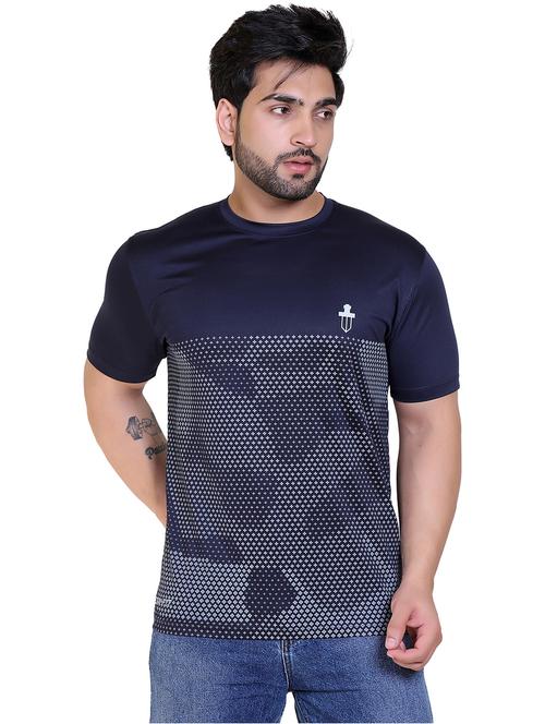 round neck printed regular t-shirt - 20029897 - Very Small Image - 1
