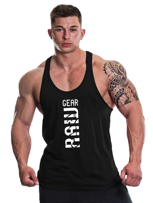 men sleeveless printed vest - 20029951 - Very Small Image - 1