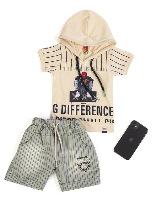 boys printed shorts set - 20030269 - Very Small Image - 1