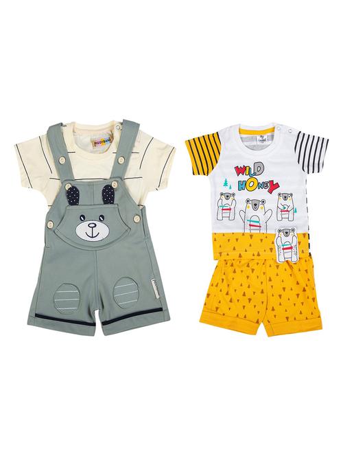 boys pack of 2 cotton twin sets - 20030451 - Very Small Image - 1