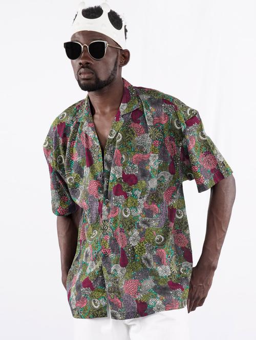 mens printed casual shirt - 20031160 - Very Small Image - 1