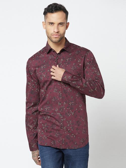 mens florals casual shirt - 20031680 - Very Small Image - 1