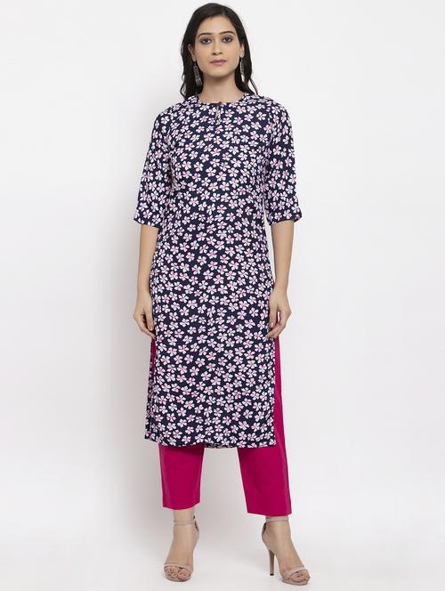 women's straight kurta - 20031731 - Very Small Image - 1