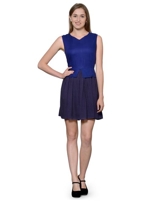 women's fit & flare abstract dress - 20032168 - Very Small Image - 1