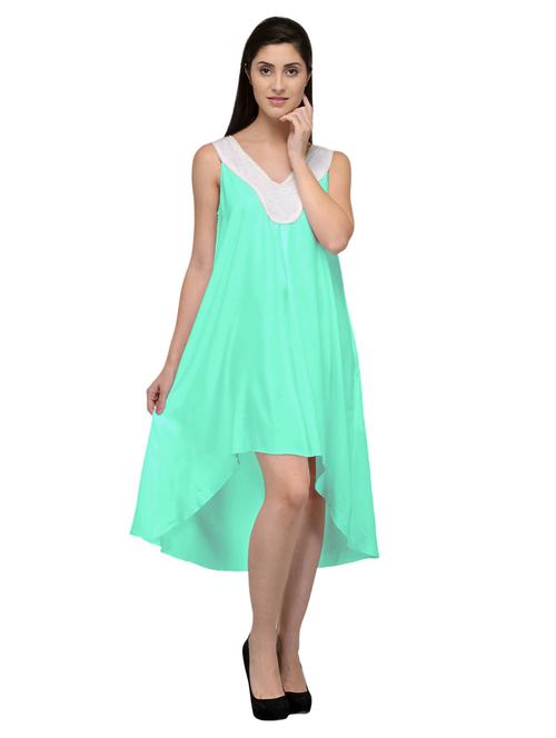women's high low knee length dress - 20032227 - Very Small Image - 1