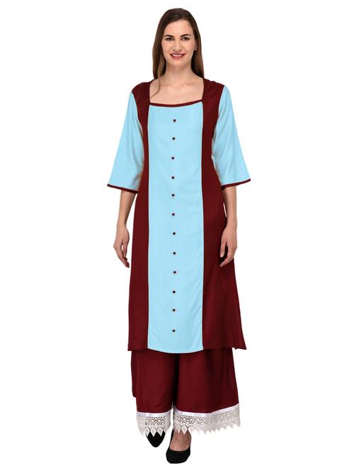 women's straight kurta - 20032577 - Very Small Image - 1