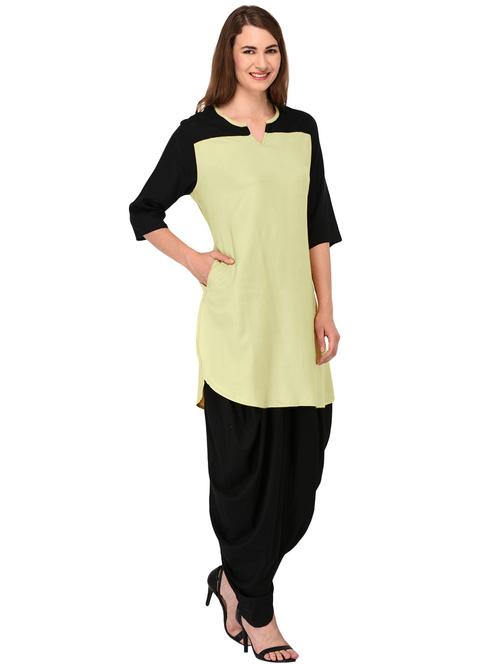 olive self design a-line kurti - 20032619 - Very Small Image - 1