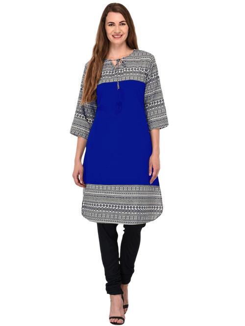 women's straight kurta - 20032710 - Very Small Image - 1