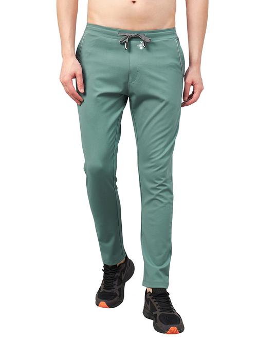 men's solid full length track pant - 20033357 - Very Small Image - 1