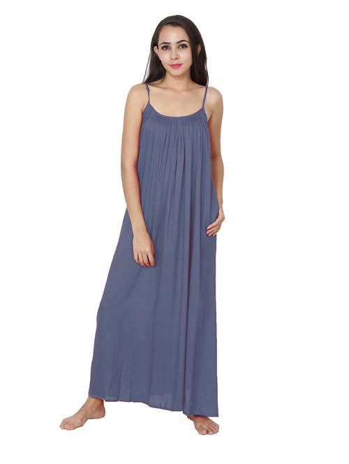cami neck solid nighty - 20034380 - Very Small Image - 1