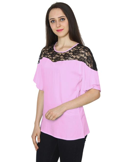 women's oversized round neck top - 20034695 - Very Small Image - 1