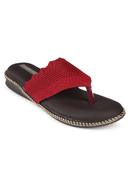red synthetic slip on sandals - 20038443 - Very Small Image - 1