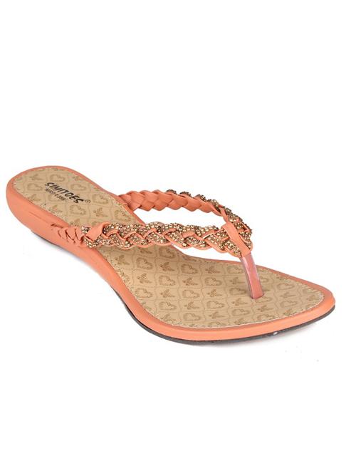 pink synthetic toe separator sandals - 20038593 - Very Small Image - 1