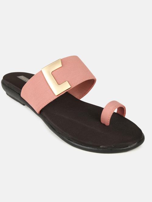 pink synthetic one toe sandals - 20038600 - Very Small Image - 1