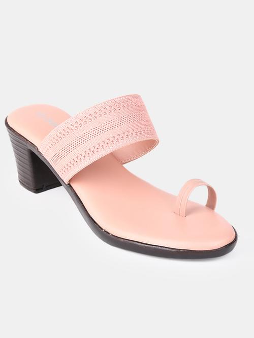 pink synthetic one toe sandals - 20038608 - Very Small Image - 1
