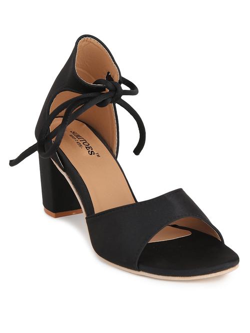 women solid block heel sandal - 20038750 - Very Small Image - 1