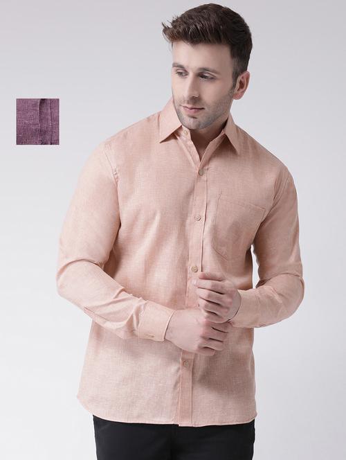 mens solid casual shirt - 20041590 - Very Small Image - 1