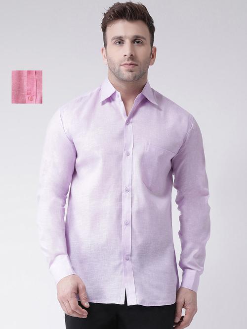 mens self design casual shirt - 20041608 - Very Small Image - 1