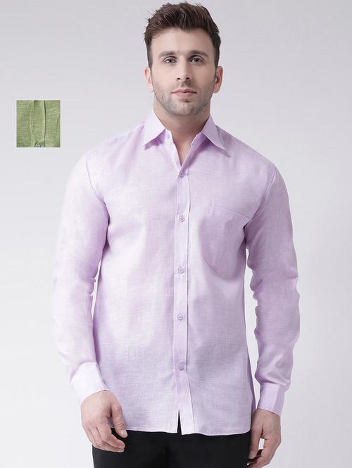 mens solid casual shirt - 20041657 - Very Small Image - 1