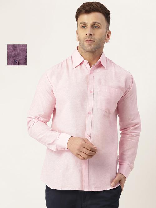 mens solid casual shirt - 20042646 - Very Small Image - 1