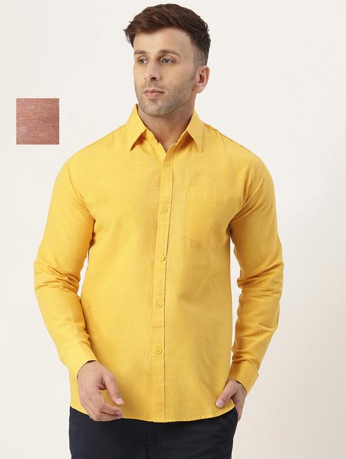 mens solid casual shirt - 20044693 - Very Small Image - 1