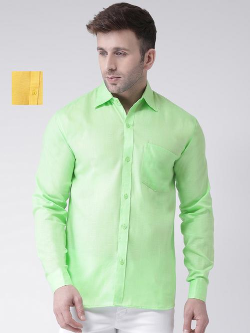mens self design casual shirt - 20044722 - Very Small Image - 1