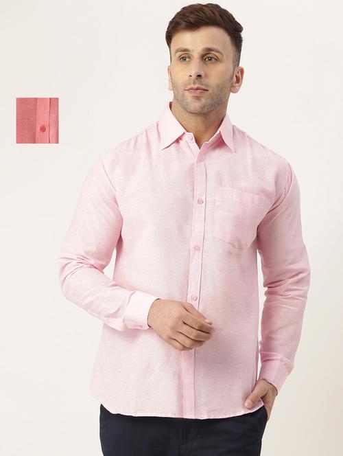 mens self design casual shirt - 20044784 - Very Small Image - 1