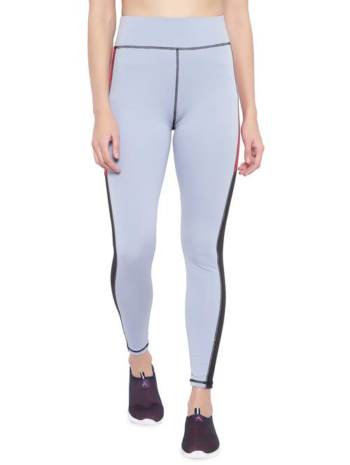 color blocked ankle length tights - 20045131 - Very Small Image - 1