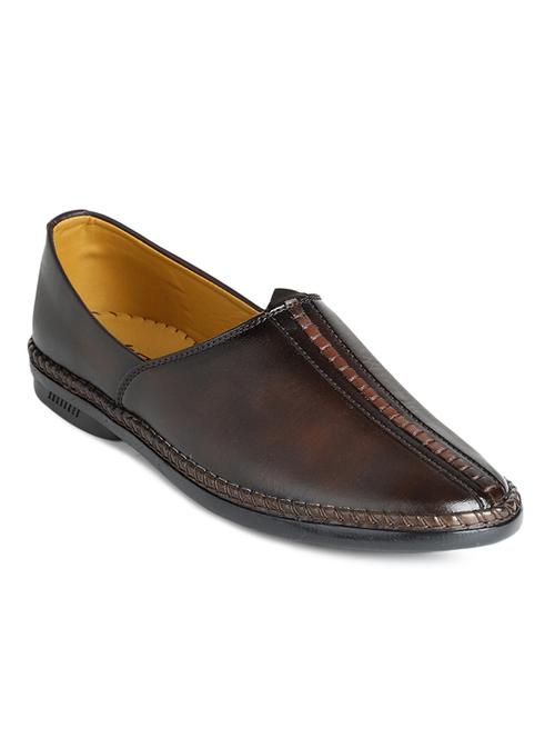 men brown slip on juti - 20045527 - Very Small Image - 1