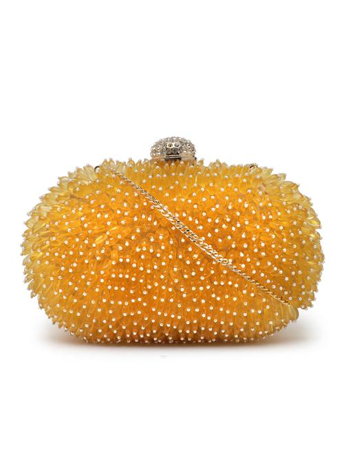 yellow canvas box clutch - 20045555 - Very Small Image - 1