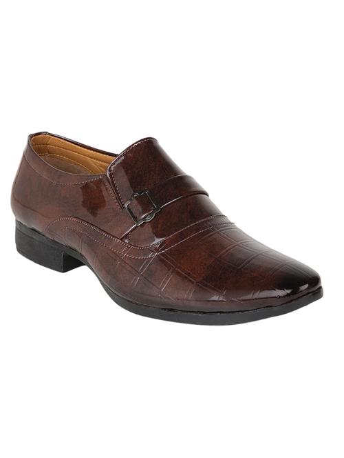 men's leather formal slip on shoes - 20045684 - Very Small Image - 1