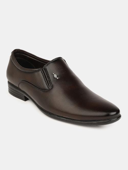 v-mart solid slip on formal shoes - 20045719 - Very Small Image - 1