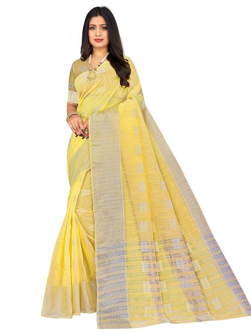 self design woven saree with blouse - 20047258 - Very Small Image - 1