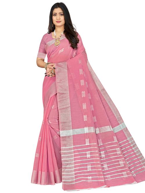 self design woven saree with blouse - 20047399 - Very Small Image - 1