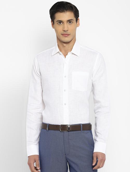 mens solids formal shirt - 20047937 - Very Small Image - 1
