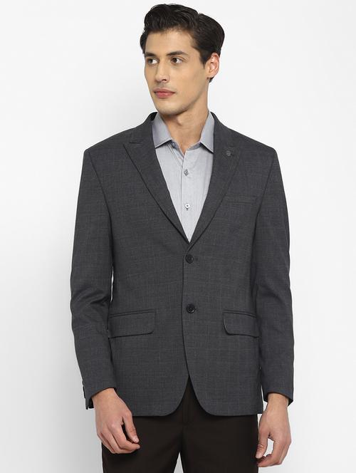 grey polyester formal blazer - 20047963 - Very Small Image - 1