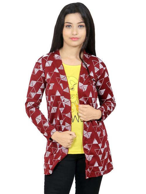 cloth hut women printed shrug - 20053860 - Very Small Image - 1