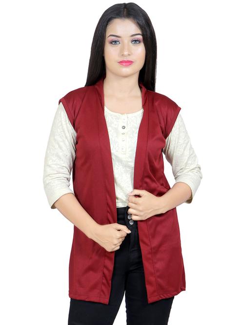 cloth hut women solid shrug - 20053862 - Very Small Image - 1