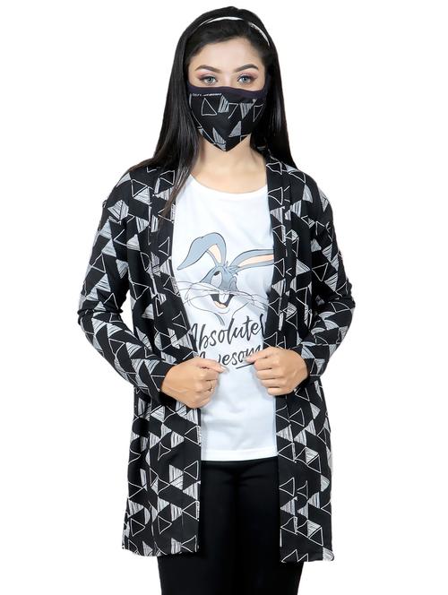 cloth hut women printed shrug - 20053936 - Very Small Image - 1